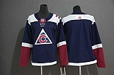 Avalanche Blank Navy Women Alternate Adidas Jersey,baseball caps,new era cap wholesale,wholesale hats